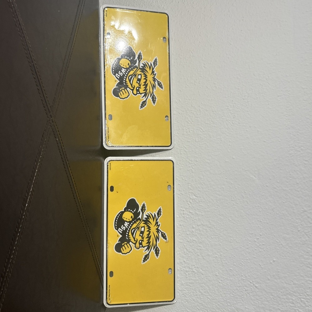 Wichita‎ State License Plate Decor Set Of 2